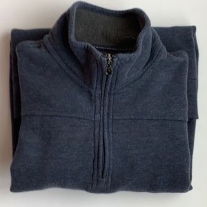 Arrow, Men’s Medium 1/4 zip blue sweater